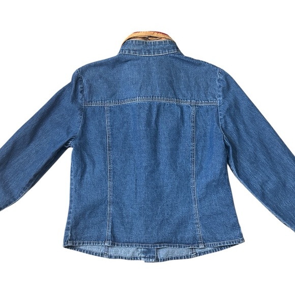 Vintage Double D Ranch Denim Concho Button Reversible Collar Jacket Small - Picture 15 of 16